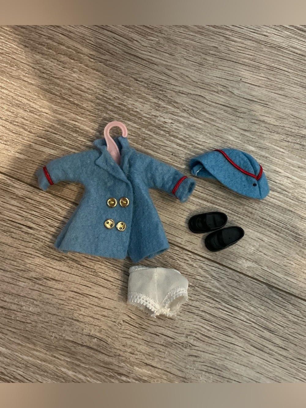 Vintage Vogue Ginny Doll 1978 Coat, Hat Shoes Outfit